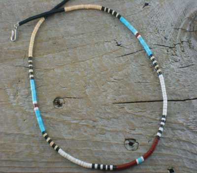 Native American Jewelry- Santo Domingo Necklace Sleek